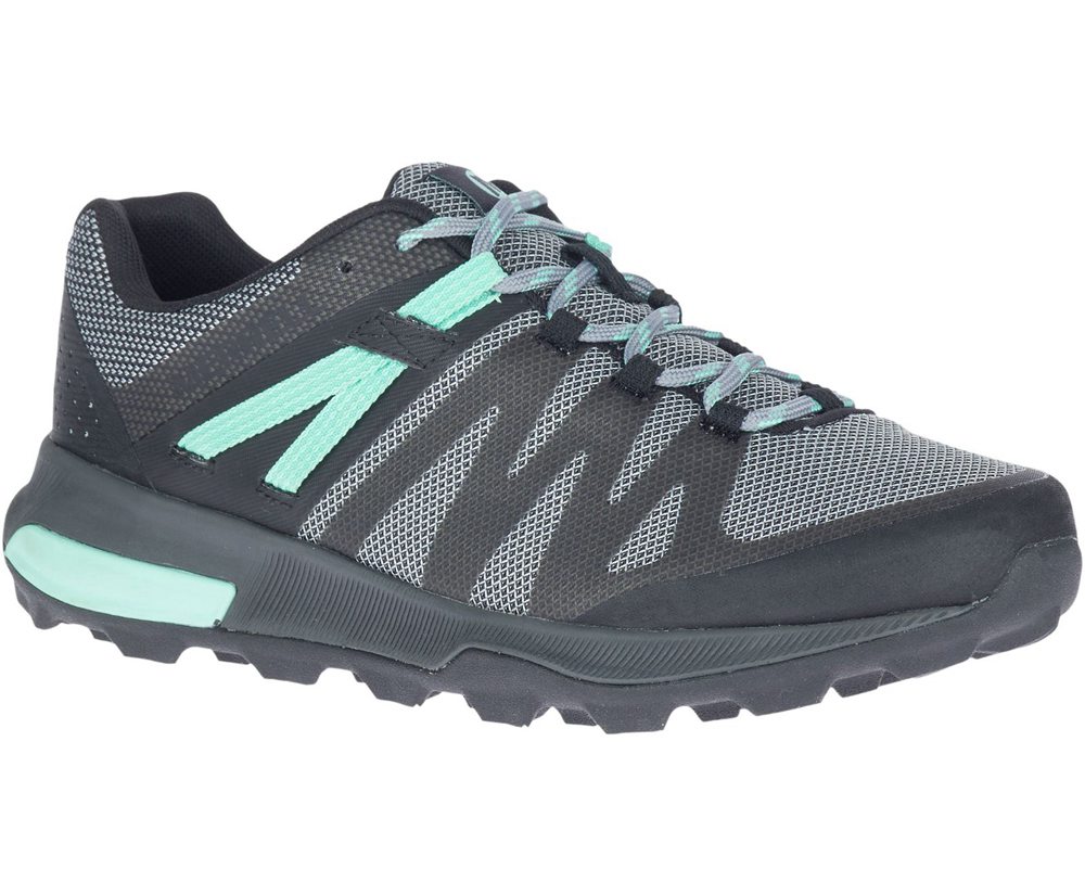 Merrell Hiking Shoes Black - Zion FST - Womens 94QRLAPOM